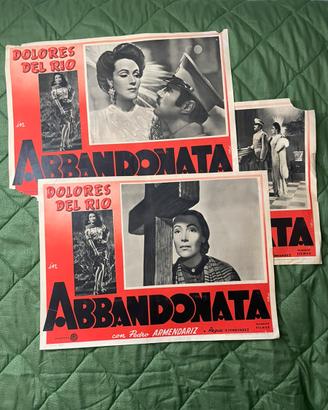 Tre fotobuste originali film “abbandonata”