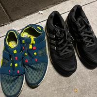 2 paia scarpe Adidas  running 42,5