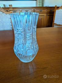 VASO IN CRISTALLO MOLATO VINTAGE DECORO STELLE  El