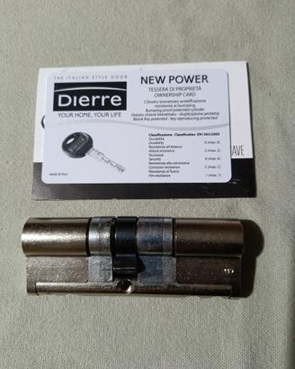 Cilindro brevettato di sicurezza  "New Power"