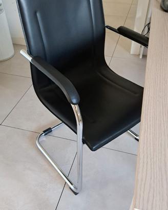 4 sedie da ufficio / sala d'attesa