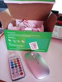 4 faretti  luci a 13 colori con telecomando