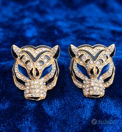 Orecchini Heidi vintage con tigre per donna
