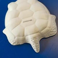 Vassoietto Tartaruga Brandani in Vetro Bianco