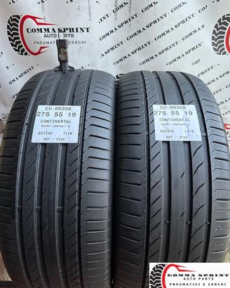 2 PNEUMATICI 275/55 R19 CONTINENTAL ESTIVE 75%