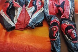 tuta moto in pelle divisibile tg54