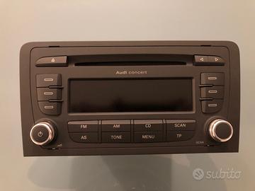 autoradio audi concert per audi a3 8p