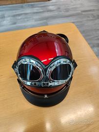Zaino Casco Vintage Café Racer con Occhialoni

