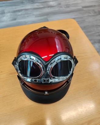 Zaino Casco Vintage Café Racer con Occhialoni

