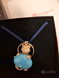 collana con pendente porta fortuna in argento 