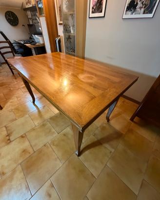 Tavolo noce massello 145x85 cm allungabile 225cm