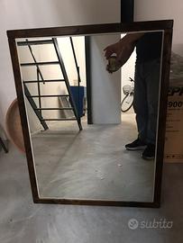 Specchio cornice legno