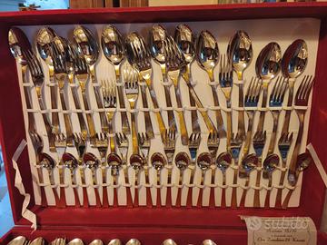 Servizio di posate placcate oro