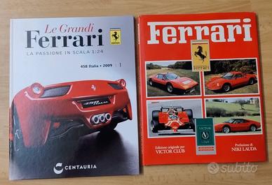 Libri e fascicolo a tema Ferrari