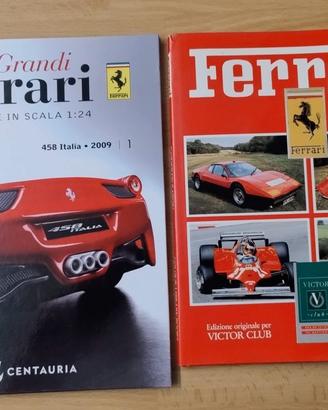 Libri e fascicolo a tema Ferrari