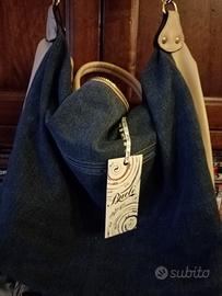 borsa jeans e Simil pelle