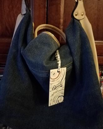 borsa jeans e Simil pelle