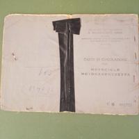 Libretto di circolazione storico
