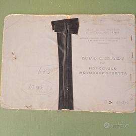 Libretto di circolazione storico