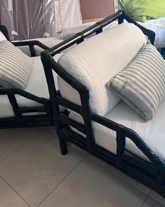 poltrone e divano MID CENTURY BAMBOO