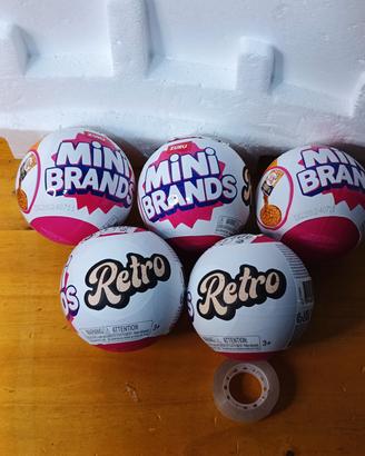 Set 5 sfere ZURU Mini Brands Retro vintage edition