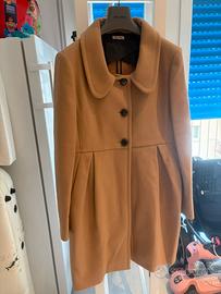 MIU MIU Cappotto Vintage Baby Doll Camel