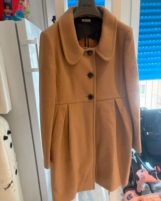 MIU MIU Cappotto Vintage Baby Doll Camel