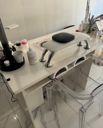 Tavolo manicure nails unghie + aspiratore Emil