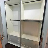 Struttura armadio con cassettiere