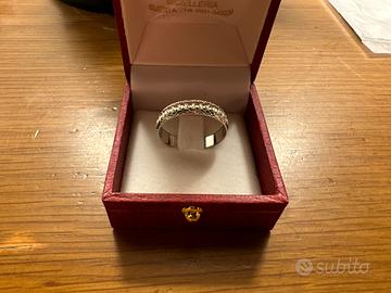 Anello oro bianco 18 carati