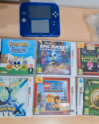 Nintendo 2DS POKEMON X  e 6giochi con scatola