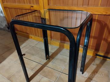 Tavolino Nero Lucido