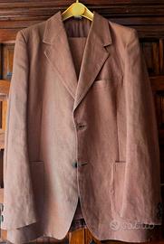 Completo uomo estivo in lino “Eggy” 3 pz. Tg. 42