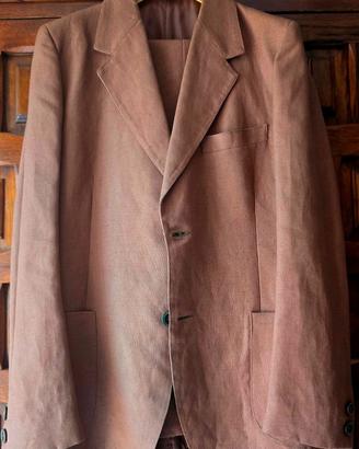Completo uomo estivo in lino “Eggy” 3 pz. Tg. 42