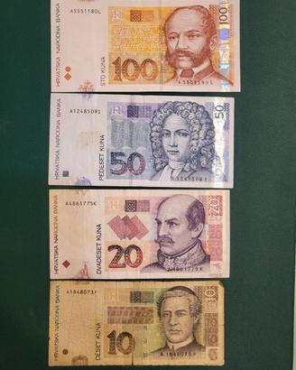 CROAZIA - banconote da collezione
