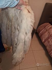 Pelliccia vera volpe argentata