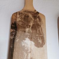 tagliere donna con cavallo