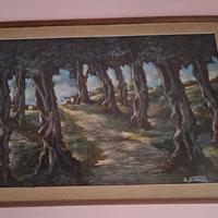 quadro pittore Grandi Enzo, gessetto, 1 m x 80 cm