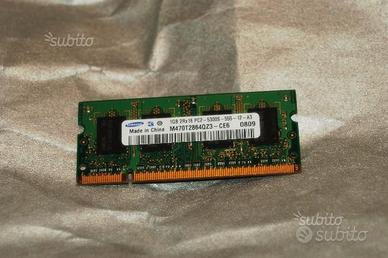 Ram portatili da 1 gb pc2 5300s samsung