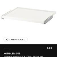 Komplement ripiano estraibile 75*58