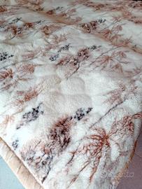 coperta matrimoniale lana Merinos e cashmere nuova