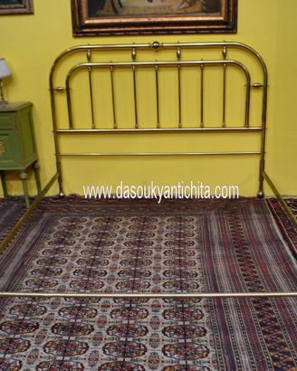 Letto matrimoniale in ottone del XX secolo