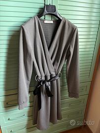 Vestito bianco e nero donna