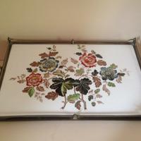 Vecchio vassoio dipinto richard ginori