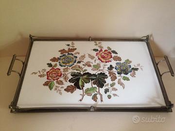 Vecchio vassoio dipinto richard ginori