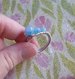 Anello acquamarina