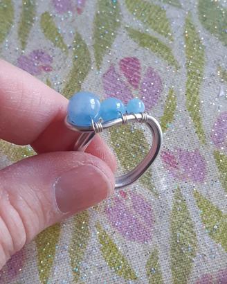 Anello acquamarina