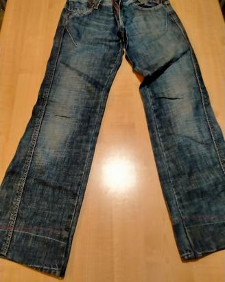 pantaloni jeans a zampa donna mis S marca Freesoul