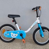 bici b'twin 14 pollici con rotelle 
