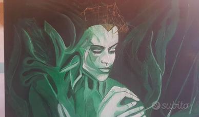 quadro moderno dipinto a mano Radici